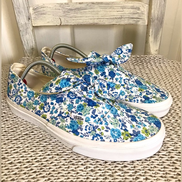 Vans Shoes - Vans Authentic Knotted Blue Ditsy Floral